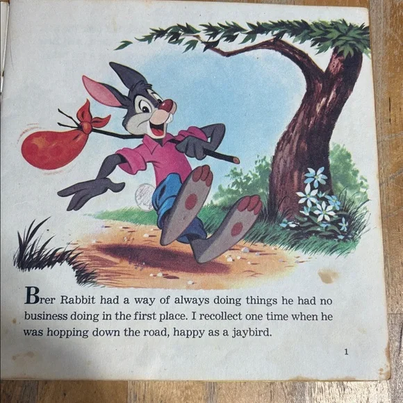 Disney Brer Rabbit Record and Book - Picture 8 of 8